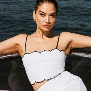 Alessio Scalloped Top